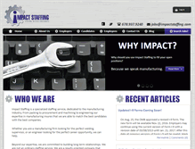 Tablet Screenshot of impactstaffing.com